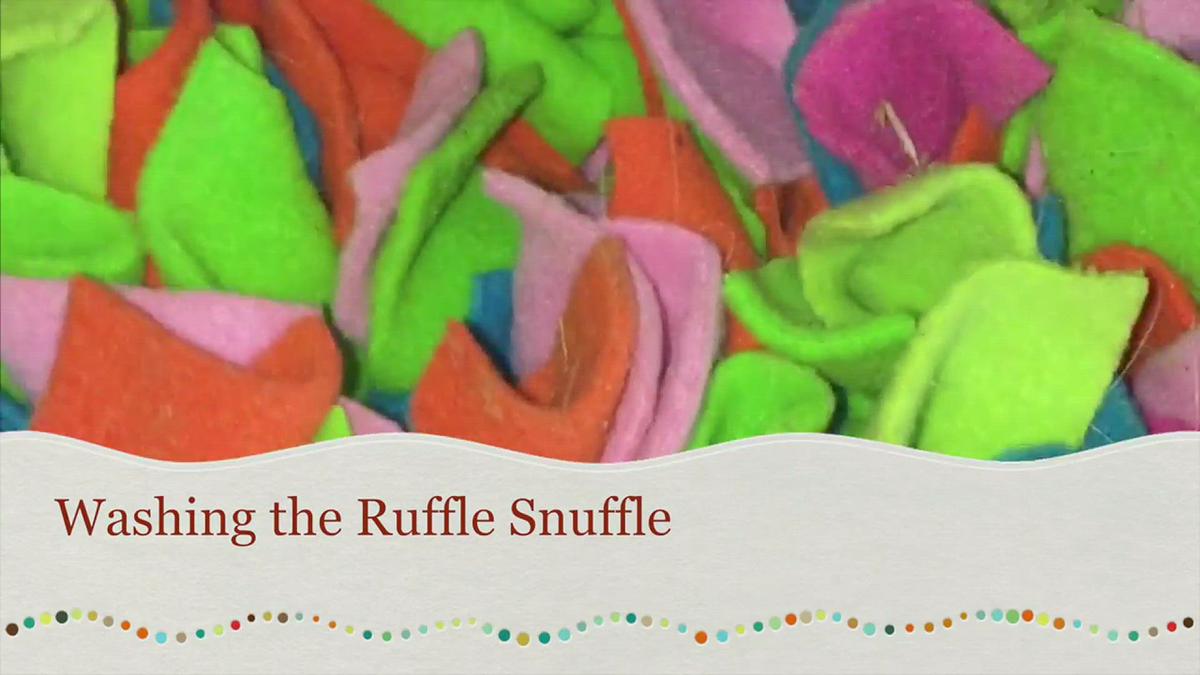 How to wash your Ruffle Snuffle mat