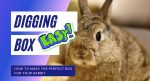 how to make the perfect rabbit digging box