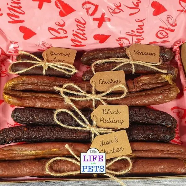 Valentines sausage box £6.99 from HeathandHoundCo
