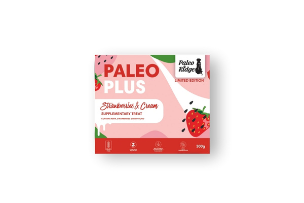 paleo ridge raw dog food review - strawberries and cream