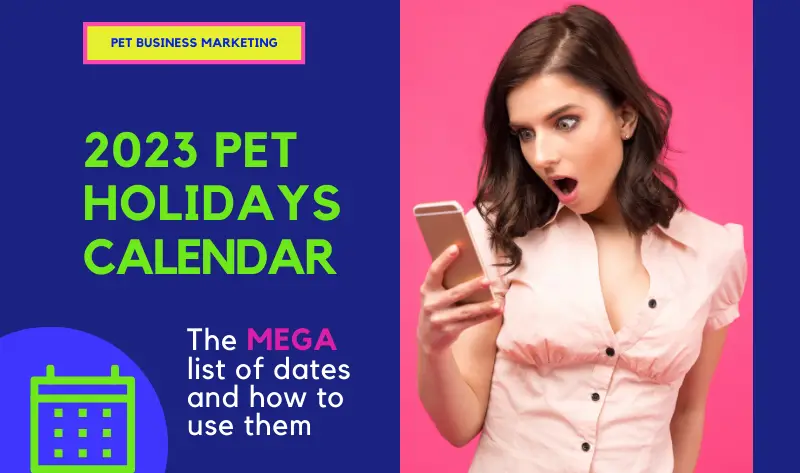 2023 pet holidays calendar- WITH HOW TO USE THEM