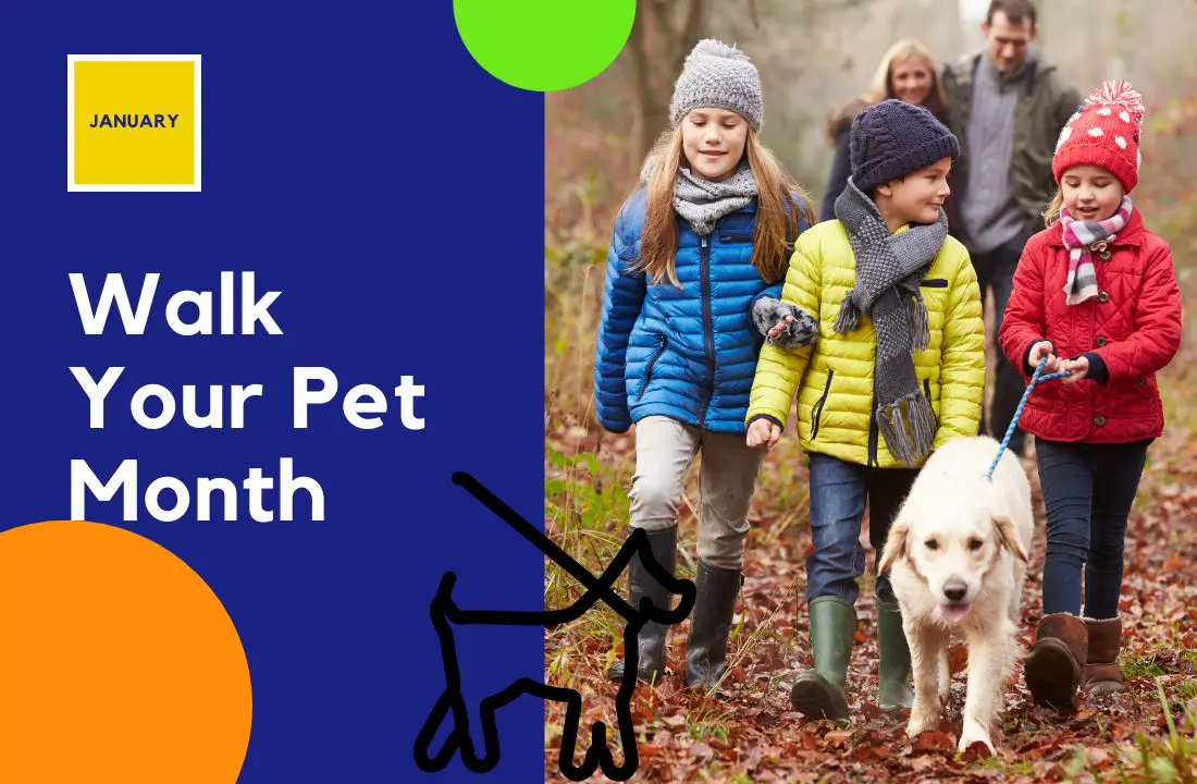 walk your pet month - JANUARY-RUFFLE SNUFFLE