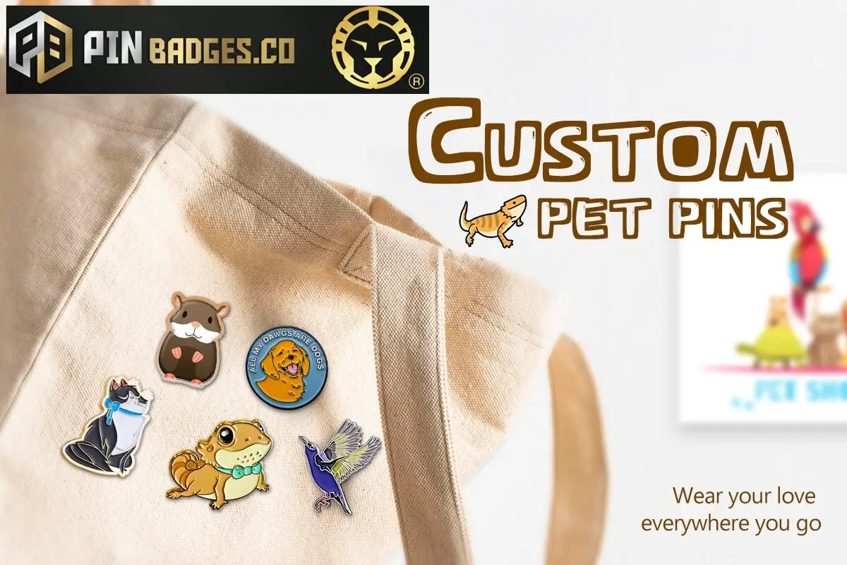 custom pet pin badges